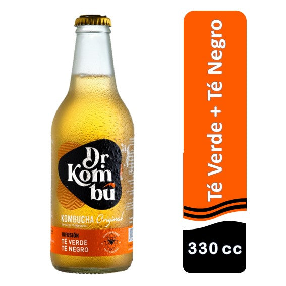 Kombucha Original Té Verde+Té Negro. 330cc