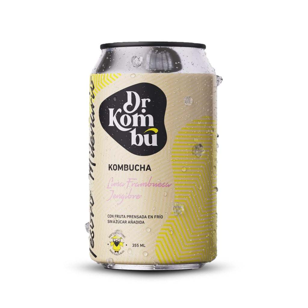 Kombucha sabor Original - Té Verde + Té Negro + Té Jazmín. 12 Latas 355cc